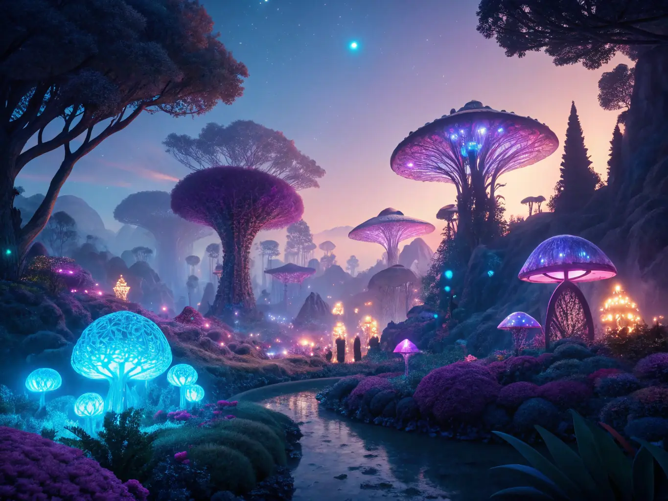 An image showcasing a generative AI model creating artwork based on user prompts, highlighting the Centre's focus on cutting-edge generative AI technologies and their creative applications.